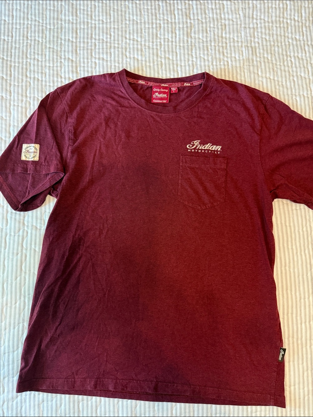 Indian Motorcycle Graphic Men’s Pocket T‑Shirt